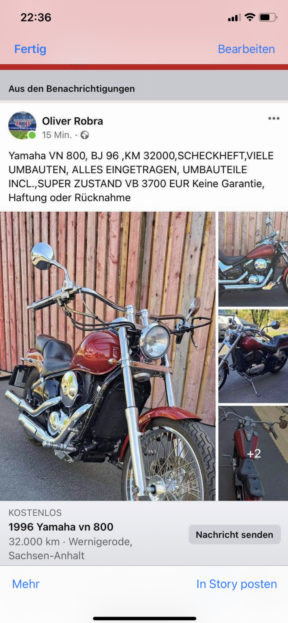 Motorrad verkaufen Kawasaki VN800 Ankauf