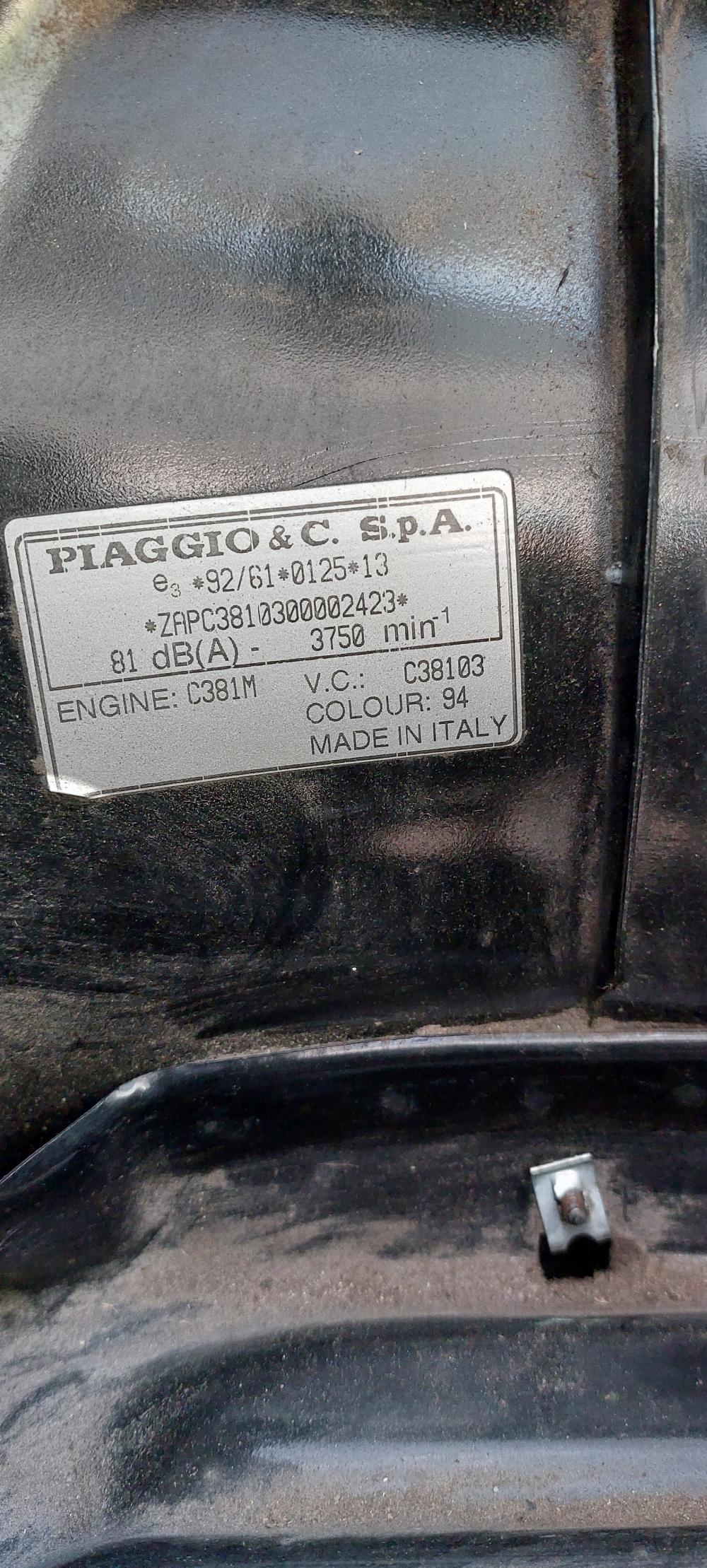 Motorrad verkaufen Piaggio C381M Ankauf